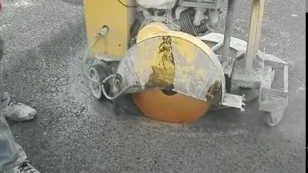 Machine de découpe de cercle de couverture de trou d'homme de coupeur de route de béton/asphalte
